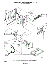 04 - Air Flow And Control parts for Whirlpool Air Conditioner AHJ00521 / from AppliancePartsPros.com