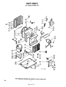 02 - Section parts for Whirlpool Air Conditioner AVMP6123 / from AppliancePartsPros.com