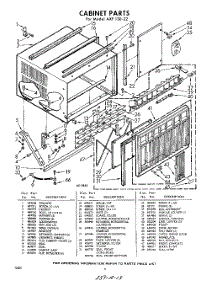06 - Cabinet parts for Whirlpool Air Conditioner AXF13022 / from AppliancePartsPros.com