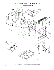 06 - Air Flow And Control parts for Whirlpool Air Conditioner AHJ00620 / from AppliancePartsPros.com