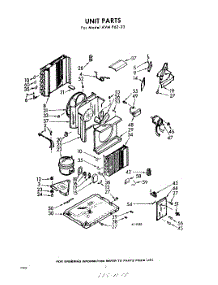 02 - Section parts for Whirlpool Air Conditioner AVMP6223 / from AppliancePartsPros.com