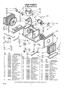02 - Section parts for Whirlpool Air Conditioner ADFC6322 / from AppliancePartsPros.com