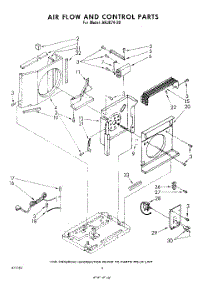 04 - Air Flow And Control parts for Whirlpool Air Conditioner AHJ07420 / from AppliancePartsPros.com
