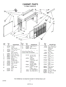 06 - Cabinet , Lit / Optional parts for Whirlpool Air Conditioner AHJ07420 / from AppliancePartsPros.com