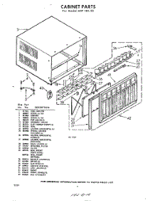 02 - Section parts for Whirlpool Air Conditioner AXF18530 / from AppliancePartsPros.com