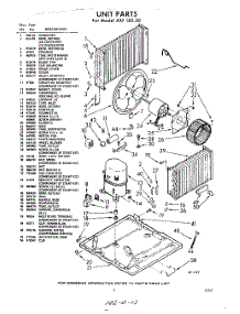 03 - Section parts for Whirlpool Air Conditioner AXF18530 / from AppliancePartsPros.com