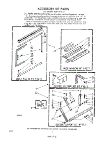 06 - Accessory parts for Whirlpool Air Conditioner ADFE1241 / from AppliancePartsPros.com