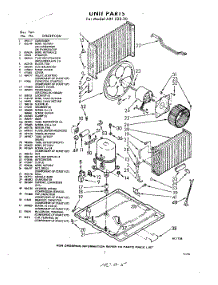 03 - Section parts for Whirlpool Air Conditioner AXF22330 / from AppliancePartsPros.com