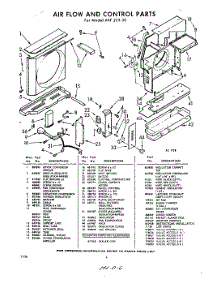 04 - Section parts for Whirlpool Air Conditioner AXF22330 / from AppliancePartsPros.com