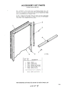 03 - Section parts for Whirlpool Air Conditioner AWMS6020 / from AppliancePartsPros.com