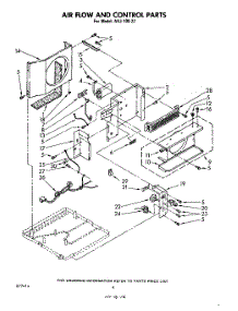 04 - Air Flow And Control parts for Whirlpool Air Conditioner AHJ10022 / from AppliancePartsPros.com
