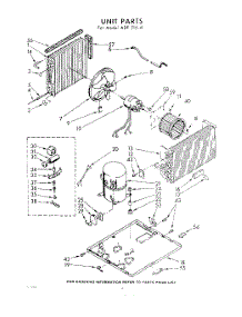 02 - Unit parts for Whirlpool Air Conditioner ADFE1541 / from AppliancePartsPros.com