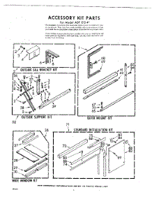06 - Accessory Kit parts for Whirlpool Air Conditioner ADFE1541 / from AppliancePartsPros.com