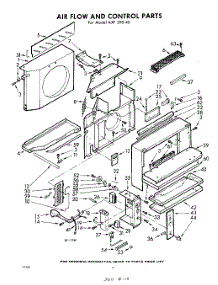 04 - Air Flow And Control parts for Whirlpool Air Conditioner AXF29040 / from AppliancePartsPros.com