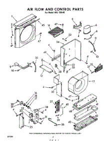 06 - Airflow And Control parts for Whirlpool Air Conditioner AHJ18040 / from AppliancePartsPros.com