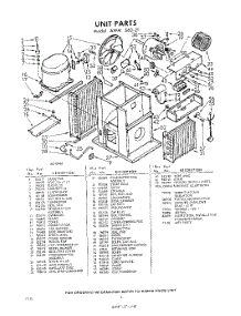 02 - Section parts for Whirlpool Air Conditioner AWMS6021 / from AppliancePartsPros.com