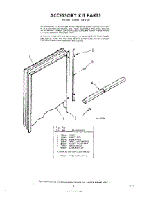 03 - Section parts for Whirlpool Air Conditioner AWMS6021 / from AppliancePartsPros.com
