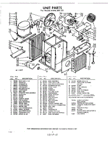 02 - Section parts for Whirlpool Air Conditioner AWMS8520 / from AppliancePartsPros.com