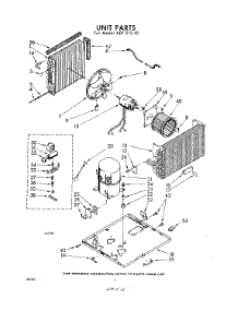02 - Unit parts for Whirlpool Air Conditioner ADFE1542 / from AppliancePartsPros.com