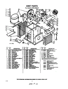 02 - Section parts for Whirlpool Air Conditioner AWMS8521 / from AppliancePartsPros.com