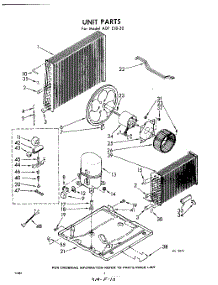 02 - Unit parts for Whirlpool Air Conditioner ADFE1830 / from AppliancePartsPros.com