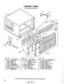 06 - Cabinet parts for Whirlpool Air Conditioner ADFE1830 / from AppliancePartsPros.com
