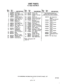 03 - Section parts for Whirlpool Air Conditioner AHJP0521 / from AppliancePartsPros.com