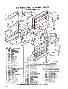 02 - Section parts for Whirlpool Air Conditioner AWW09040 / from AppliancePartsPros.com