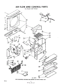 04 - Air Flow And Control parts for Whirlpool Air Conditioner ADFE1831 / from AppliancePartsPros.com