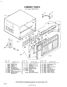 06 - Cabinet parts for Whirlpool Air Conditioner ADFE1831 / from AppliancePartsPros.com