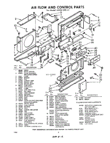 02 - Section parts for Whirlpool Air Conditioner AWW09041 / from AppliancePartsPros.com