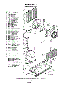 03 - Section parts for Whirlpool Air Conditioner AWW09041 / from AppliancePartsPros.com