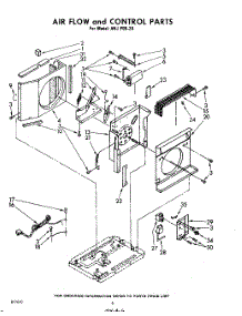 06 - Airflow And Control parts for Whirlpool Air Conditioner AHJP0620 / from AppliancePartsPros.com