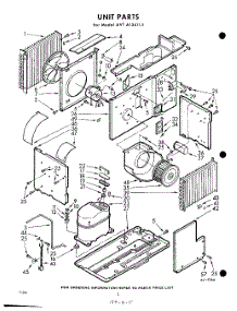 02 - Section parts for Whirlpool Air Conditioner AVTA124111 / from AppliancePartsPros.com