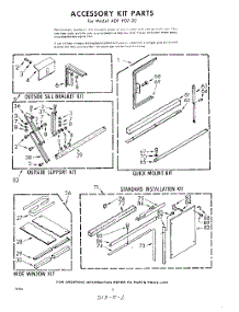 06 - Accessory Kit parts for Whirlpool Air Conditioner ADFH0720 / from AppliancePartsPros.com