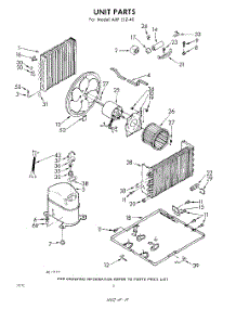 02 - Unit parts for Whirlpool Air Conditioner AXFE1240 / from AppliancePartsPros.com