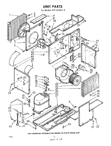 02 - Section parts for Whirlpool Air Conditioner AVTA124112 / from AppliancePartsPros.com