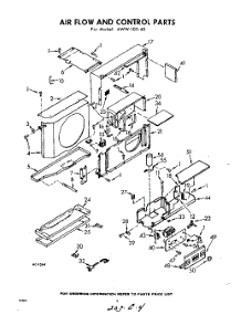 04 - Air Flow And Control parts for Whirlpool Air Conditioner AWW10540 / from AppliancePartsPros.com