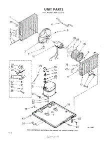 02 - Unit parts for Whirlpool Air Conditioner AXFE1241 / from AppliancePartsPros.com