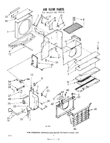 04 - Air Flow parts for Whirlpool Air Conditioner AXFE1241 / from AppliancePartsPros.com