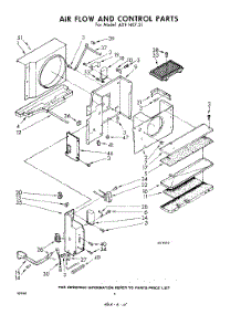 04 - Air Flow And Control parts for Whirlpool Air Conditioner ADFH0721 / from AppliancePartsPros.com