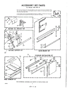 06 - Accessory Kit parts for Whirlpool Air Conditioner ADFH0721 / from AppliancePartsPros.com