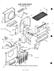 04 - Air Flow parts for Whirlpool Air Conditioner AXFE1540 / from AppliancePartsPros.com