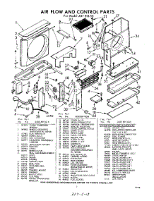 03 - Section parts for Whirlpool Air Conditioner AXFE1830 / from AppliancePartsPros.com