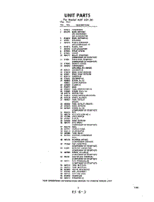03 - Section parts for Whirlpool Air Conditioner ADFH2130 / from AppliancePartsPros.com