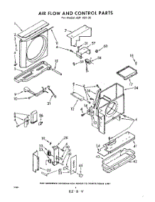 04 - Air Flow And Control parts for Whirlpool Air Conditioner ADFH2130 / from AppliancePartsPros.com
