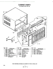 06 - Cabinet parts for Whirlpool Air Conditioner ADFH2130 / from AppliancePartsPros.com