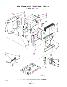 06 - Airflow And Control parts for Whirlpool Air Conditioner AHJP0720 / from AppliancePartsPros.com