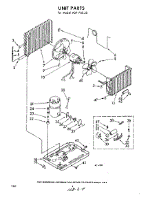 04 - Unit parts for Whirlpool Air Conditioner ADFP5020 / from AppliancePartsPros.com