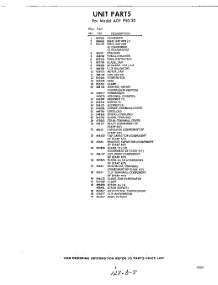 05 - Section parts for Whirlpool Air Conditioner ADFP5020 / from AppliancePartsPros.com